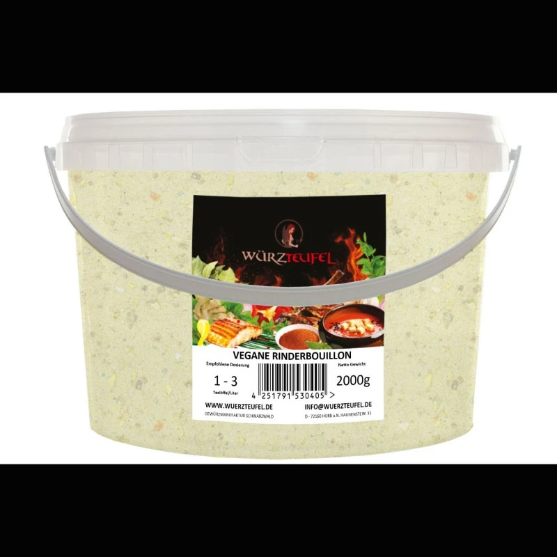 Klare Rindersuppe, vegane Rinderbouillon (Instant)