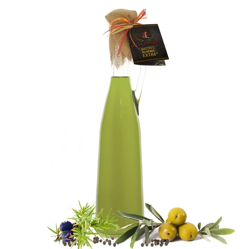 Wacholder-schwarzer Pfeffer (aromatisiertes Olivenöl)