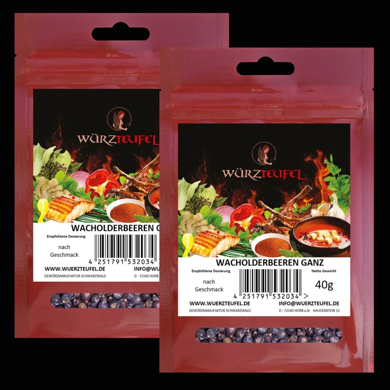 Wacholderbeeren, ganz