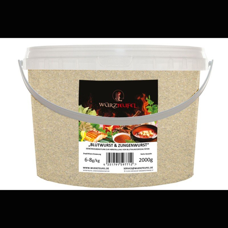 Blutwurst Zungenwurst Gewürzzubereitung