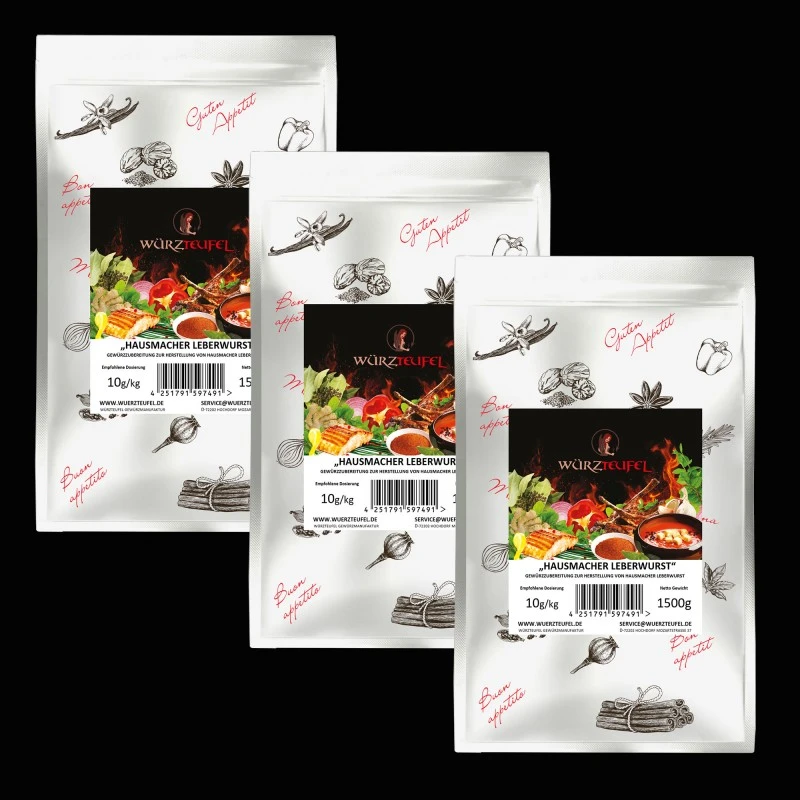 Leberwurst-Gewürz (Hausmacher Leberwurst) zur Wurstherstellung