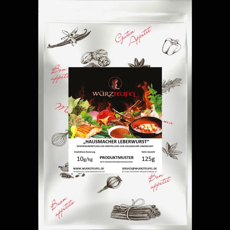 Hausmacher Leberwurst Gewürzzubereitung