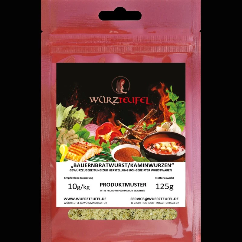 Kaminwurzen-/Bauernbratwurst-Gewürz zur Wurstherstellung