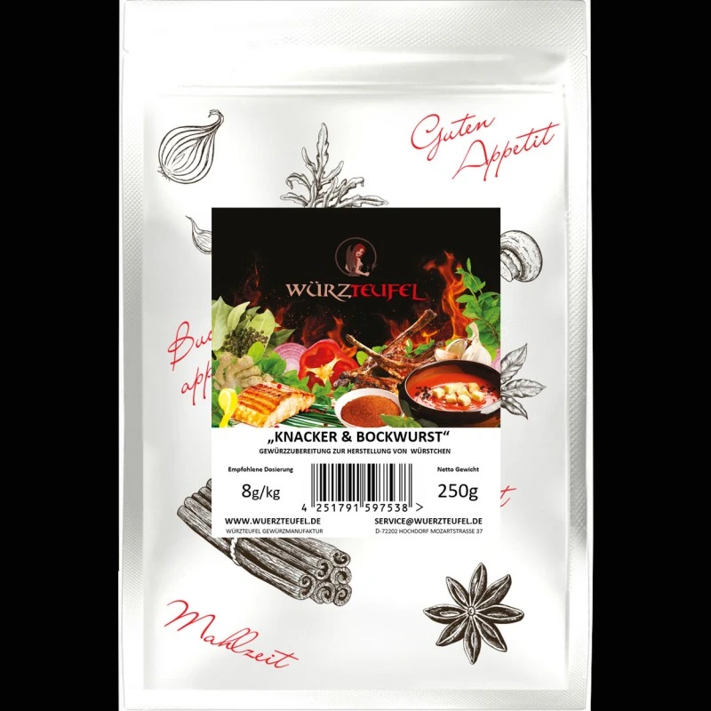Bockwurst-Gewürz (Rote Wurst, ...) zur Wurstherstellung
