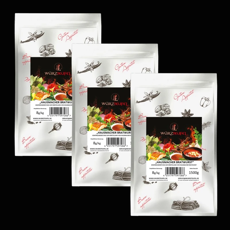 Bratwurst-Gewürz (Hausmacher-Art) zur Wurstherstellung