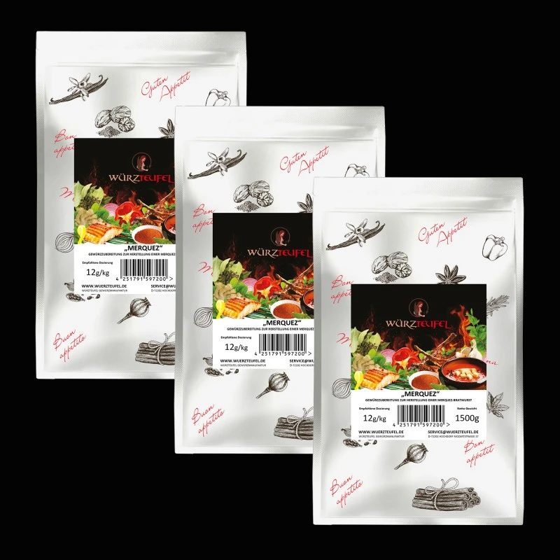 Merquez-Gewürz zur Wurstherstellung