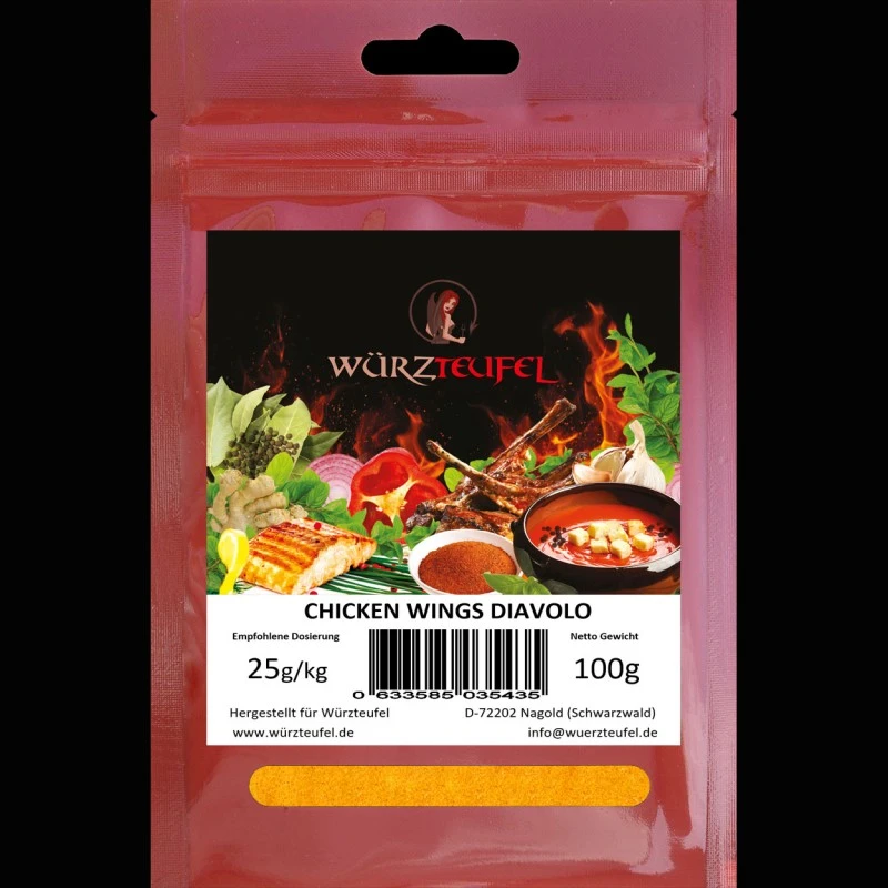 Chicken Wings Diavolo-Gewürzsalz