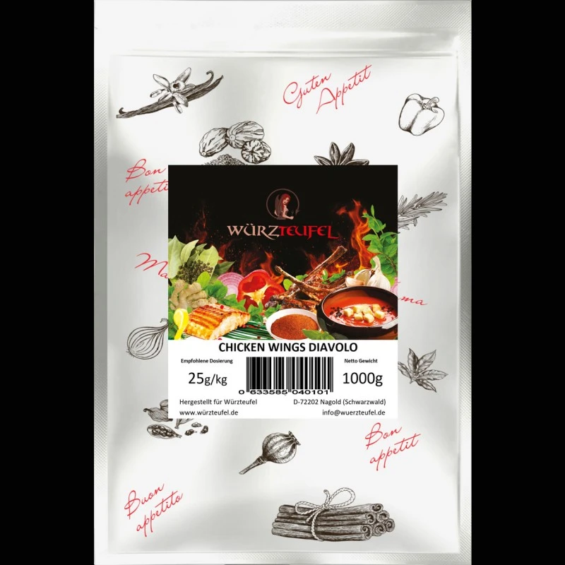 Chicken Wings Diavolo-Gewürzsalz