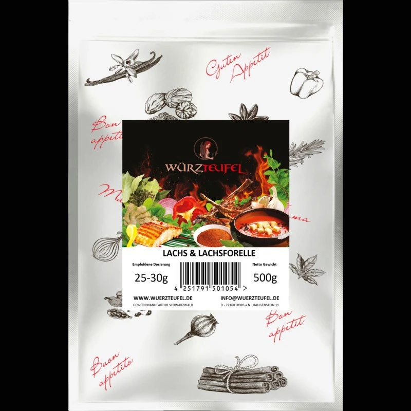 Lachs- und Lachsforelle-Gewürz