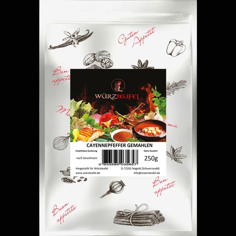 Cayennepfeffer, Chili gemahlen