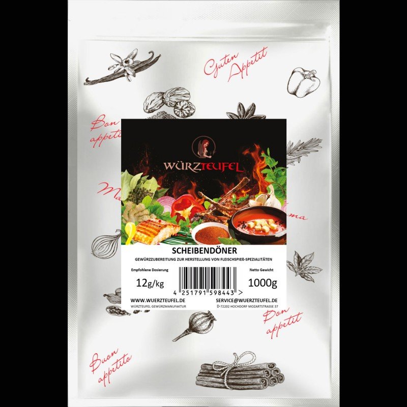 Döner Kebab Gyros Gewürzzubereitung