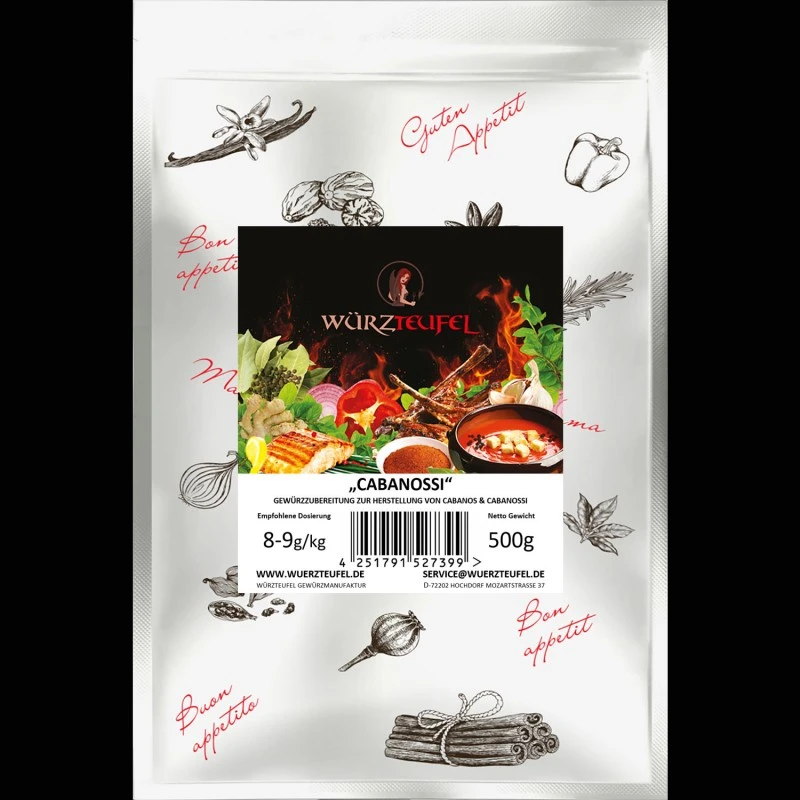 Cabanossi-Gewürz zur Wurstherstellung