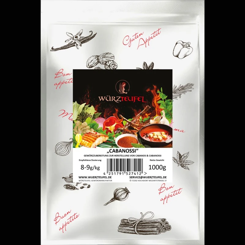 Cabanossi-Gewürz zur Wurstherstellung