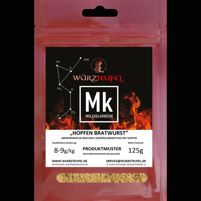 Bratwurst-Gewürz (Oberfränkischer Hopfen) zur Wurstherstellung