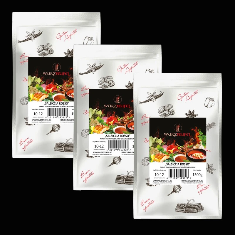 Salsiccia-Gewürz (Salsiccia Rossa und Bratwurst) zur Wurstherstellung