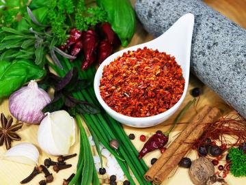 Paprikaflocken, Paprika geschnitten