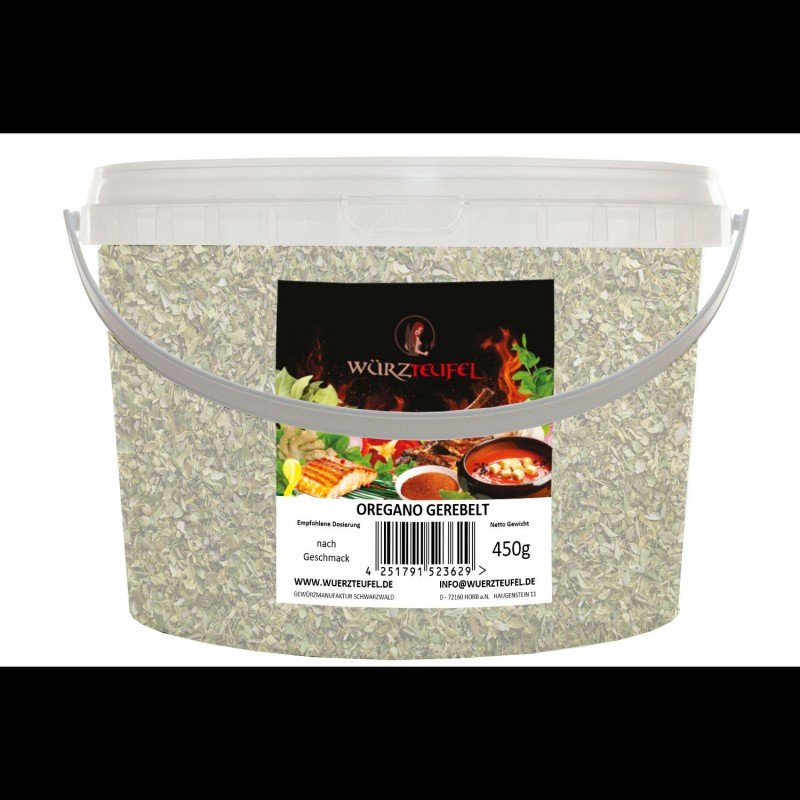 Oreganoblätter, Oregano gerebelt