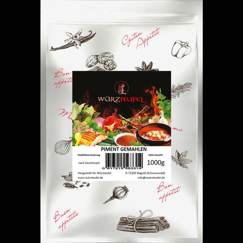 Piment, gemahlen